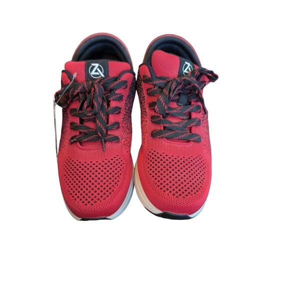Men's Zebo Walking Athletic Sneakers Red and Black Great Condition Size 11 - Picture 2 of 8